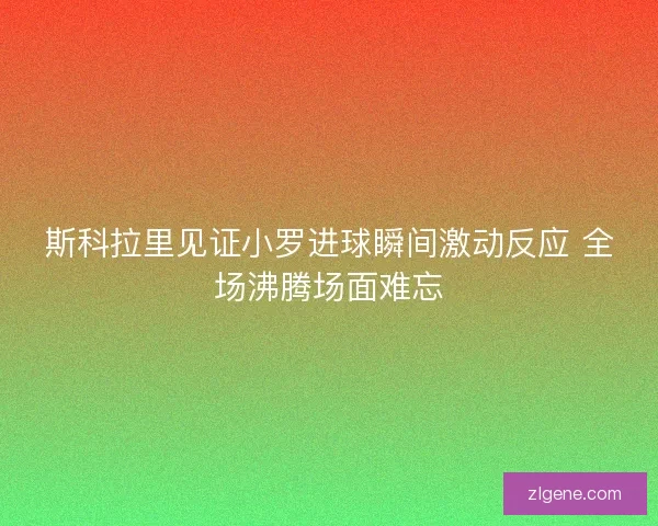 斯科拉里见证小罗进球瞬间激动反应 全场沸腾场面难忘
