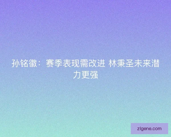 孙铭徽：赛季表现需改进 林秉圣未来潜力更强